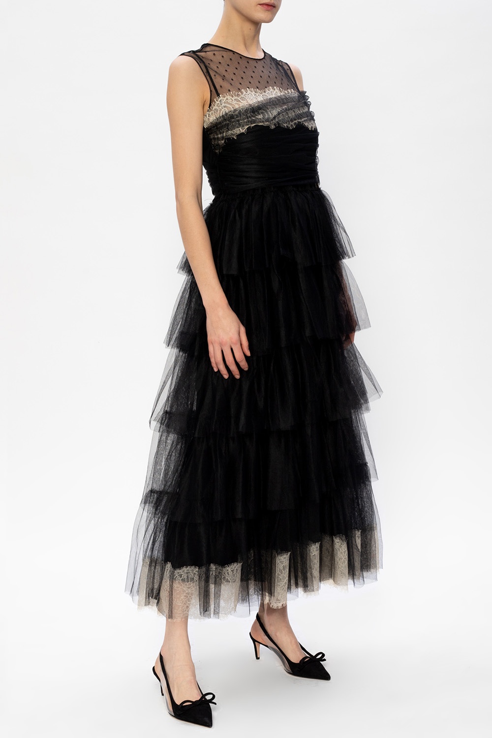 Red valentino black tulle clearance dress